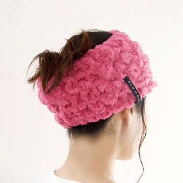 MOCOMOCO毛巾髮帶 ROSE 玫瑰色