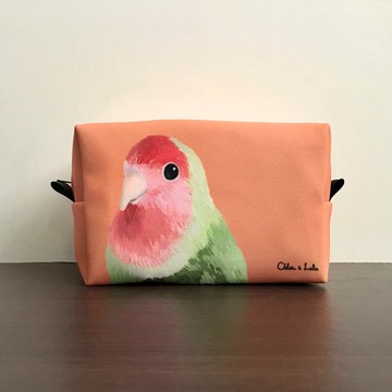 經典汪喵啾化妝包/收納包 - 愛情鳥