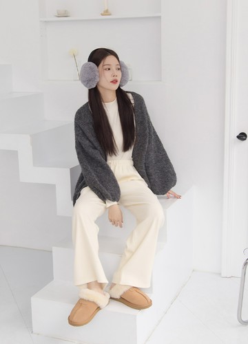 慵懶風毛衣外套