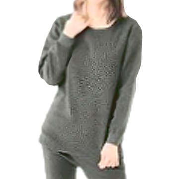 MI MI LEO TR台製超舒適保暖刷毛居家上衣  M  鐵灰色