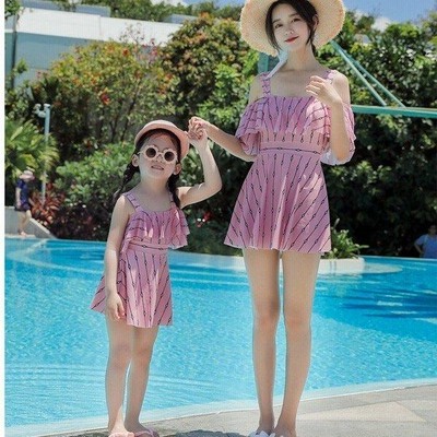 水着 ショートパンツ ワンピース オールインワン パッド付き パンツ 肩出し 花柄 可愛温泉水着親子服 単品売り 通販 Lineポイント最大get Lineショッピング