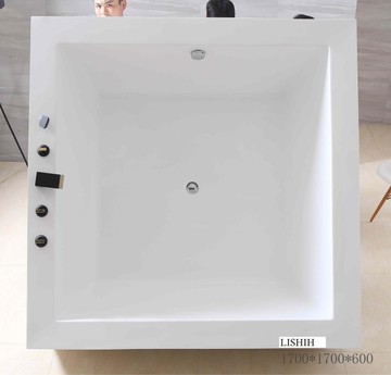 【麗室衛浴】BATHTUB WORLD 5076 正方造型空缸170*170*45CM