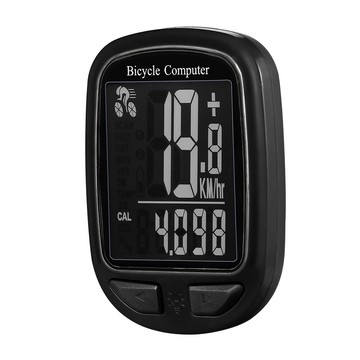 黑色多功能負顯夜視背光有線裏程錶速度碼錶山地車自行車防水碼錶鑫弘-戶外運動