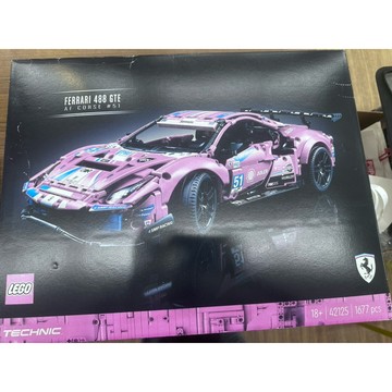 ||高雄 宅媽|樂高 積木||# LEGO“42125‘‘法拉利488GTE"AF Corse 51"(外盒變色)如圖2
