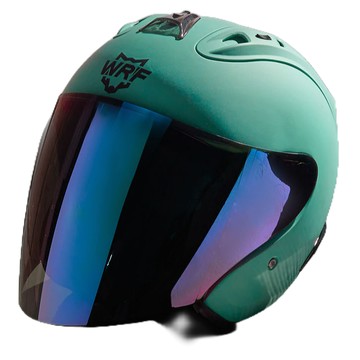 WRF 沃狼 安全帽 A6 素色 消光淺綠 R帽 內襯全可拆 透氣 抗UV40+ 快速插扣 半罩