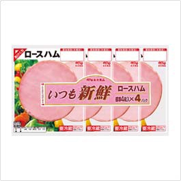 丸大食品 いつも新鮮ロースハム 4枚入 4パック