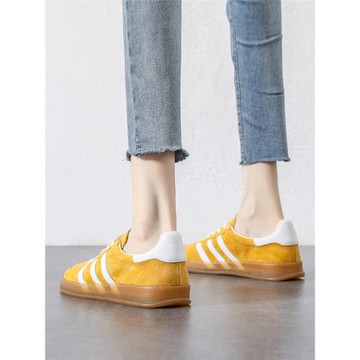 復古德訓鞋女軟底舒適休閑小白鞋2025夏季新款真皮透氣平底板鞋女