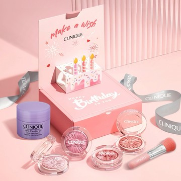 【CLINIQUE 倩碧】小花腮紅生日快樂禮盒  加贈卸妝膏🎁  摩羯座生日禮物  ♑  送女友 生日禮物推薦