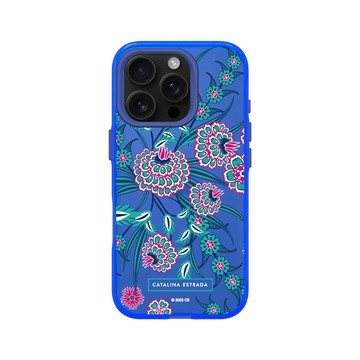 iPhone 16 Pro Clear 激光藍 - Catalina Estrada - Blue and Pink Flowers