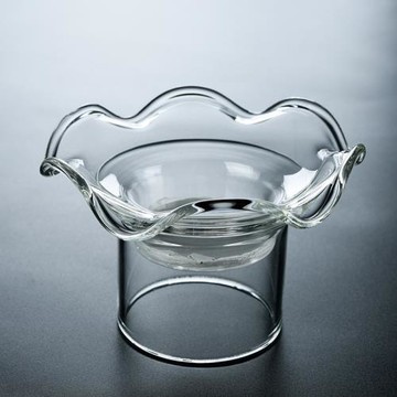 透明玻璃茶漏組茶濾網紗漏斗茶葉過濾器荷花茶隔功夫茶具配件