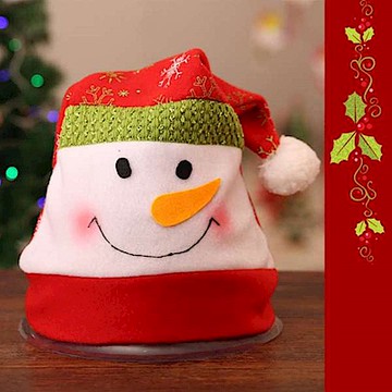 摩達客 可愛雪人雪花帽(本島免運費)