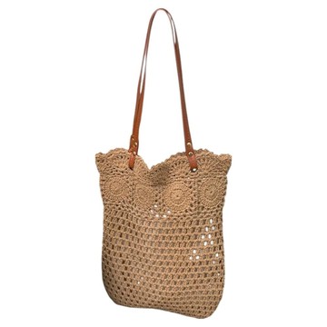 MDMS 手工鉤織編織包  卡其色  中