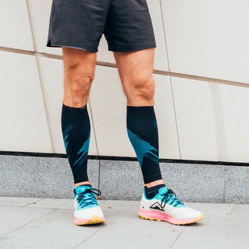 【ROCKAY】Blaze 運動機能壓縮腿套 - Black/Blue