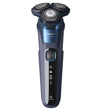 PHILIPS 【AI智能轉速科技】 AI智能5000系列 乾濕兩用三刀頭電鬍刀-福利品 S5585/20