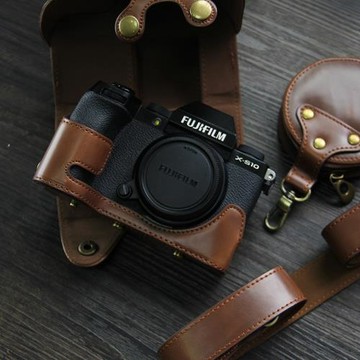 適用Fujifilm/富士X-S10相機套包單肩xs10保護套15-45mm皮套復古