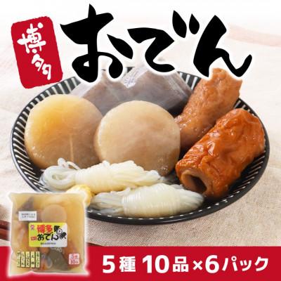 ふるさと納税 篠栗町 博多おでん5種10品×6パック