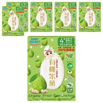 BABY SECRET 寶寶的秘密 有機米菓  6盒  36g  花東米 + 芭樂