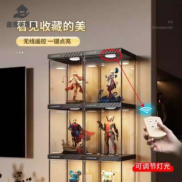 現貨減免 亞克力展示盒 亞克力收納盒 亞克力  手辦展示柜透明防塵仿亞克力家用收納達人高達模型樂高積木陳列架 八折下殺wy23