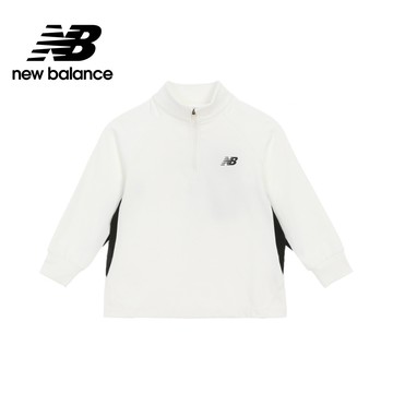 【New Balance】 NB 童裝長袖上衣_中性_白杏色_7DF4209WIV