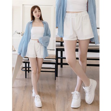 【初秋新品】HS 甜美日常短褲 白色