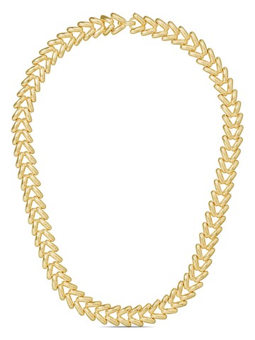Roxanne Assoulin - All Linked Up chain necklace - women - Cubic Zirconia/Brass - One Size - Gold
