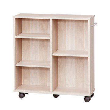 IRIS開放式收納推車/SYR-6026/深型/原木色