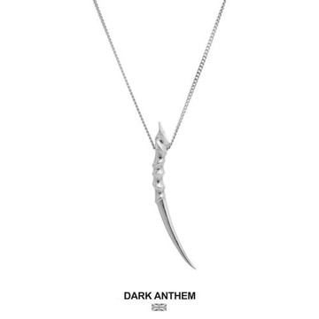 英國DARK ANTHEM重音 鹿角項鏈純銀簡約潮酷個性中性男女款