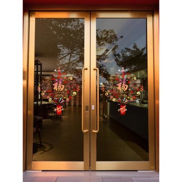 2026新年裝飾玻璃貼窗花窗貼馬年門貼靜電貼春節過年氛圍布置貼紙