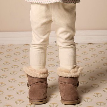 PIPPY 優雅刺繡小花長褲 米白-110