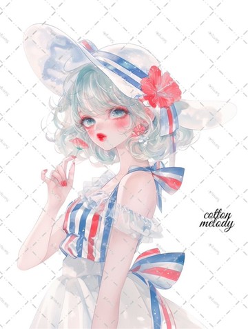 原創貼紙 no.6267 人物貼紙 原創貼紙 人物貼紙 女孩貼紙 原創人物貼紙