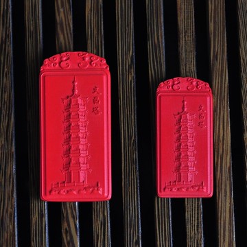 硃砂項鍊掛牌吊墜(小版)-文昌塔魁星點斗精緻男女配件2款74al35【獨家進口】【米蘭精品】