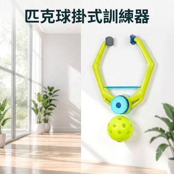 【艾立克愛運動】匹克球掛式訓練器 單人回彈練習器 室內戶外揮拍訓練 親子運動玩具 匹克球練習器 掛式回彈球 訓練反應協調