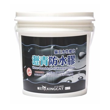 貓王 水性橡化瀝青防水膠 13.5L 黑