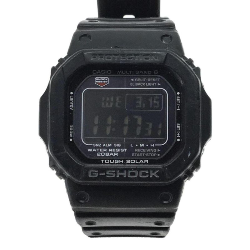 CASIO◇ソーラー腕時計・G-SHOCK/デジタル/BLK | LINEショッピング