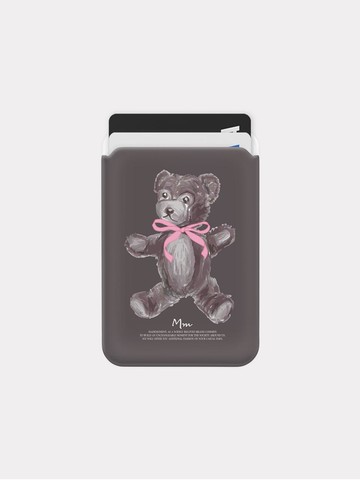 Drawing Teddy Bear MagSafe Card Slot Case