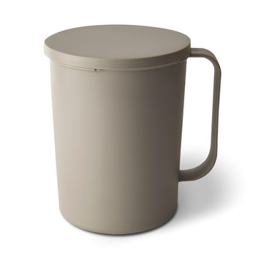 Biwooms 廚餘桶 2L 淺灰色 帶蓋  16.2 x 17.3cm  1個