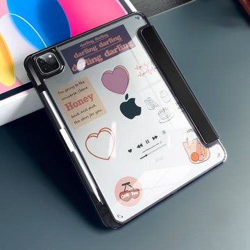 適用蘋果iPad9保護套高透亞克力air5保護殼2022pro11平板防彎iPad10代air4軟邊mini6防摔2021/2020帶筆槽12.9