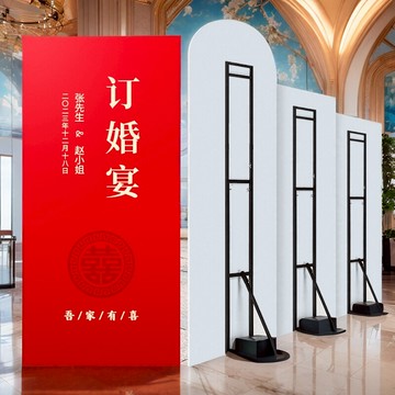 【AnDa 安達】kt板支架 人形立牌婚慶背景支撐架 可伸縮摺疊免安裝展架落地護外廣告海報展示架子