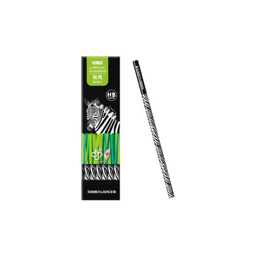 雄獅SIMBALION 學生用塗頭鉛筆/鉛筆(多款)NO.1157 奶油獅繽紛三角桿/2B