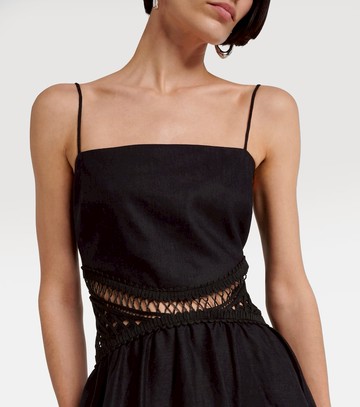 Simkhai Malena linen-blend midi dress