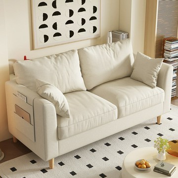 免運/公司貨 沙發 沙發床  沙發客廳出租房簡約現代布藝臥室網紅簡易雙人三人小戶型沙發批發 可開發票 全館五折 工廠現貨直銷 新品特價 z10301