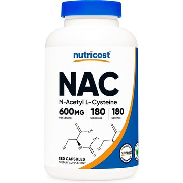 美國代購！原裝正品Nutricost NAC N-乙酰L-半胱氨酸600mg180粒kang