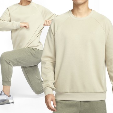 Nike As Df Uv Primary Ls Crew 男款 卡其色 大學T 速乾 長袖 FZ0972-251