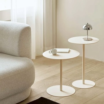 波爾沃鐵質圓形小茶几 - 低桌