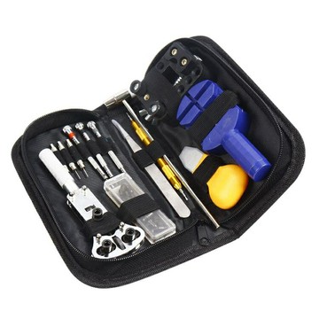 修錶工具修錶工具包錶拆卸工具套裝鐘錶拆卸更換電池拆錶帶組合開后蓋 雙11全館免運