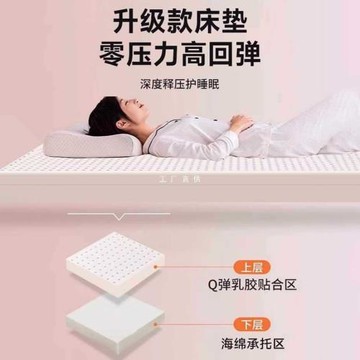 ✅泰國天然乳膠床墊官方旗艦店家用90x190學生單人宿舍5 10cm