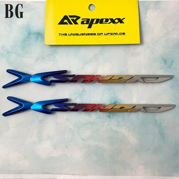 [BG] APEXX LOGO 字貼 鍍鈦 勁戰 CYGNUS-X 貼紙 車貼 機車貼紙