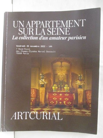 【書寶二手書T8／收藏_ET8】Artcurial_un Appartement Surla Seine_2022/11/25