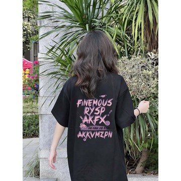 【鹿向南】100%純棉 女生 t恤 美式短袖 運動上衣 純棉上衣 寬鬆短袖 休閒上衣 ins衣服 夏天衣服女