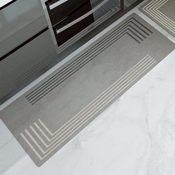 廚房專用珪藻土軟地墊 【括號45*180】 吸水快乾 方便收納 防滑底部 快速吸水 珪藻土地墊  廚房 地墊 軟地墊